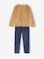 Pack of 2 Dino Velour Pyjamas for Boys caramel 
