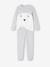 Velour Bear Pyjamas for Boys marl grey 