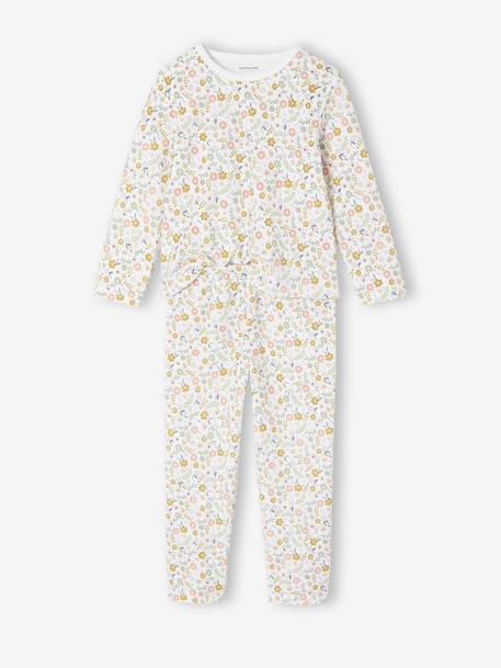 Pack of 2 Unicorn Velour Pyjamas for Girls ecru 