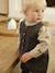 Corduroy sleepsuit for babies anthracite 