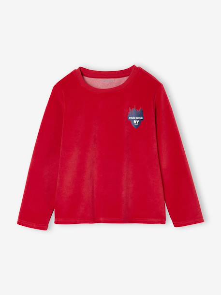Pack of 2 'Police' Velour Pyjamas for Boys navy blue 