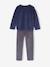 Pack of 2 Dino Velour Pyjamas for Boys caramel 