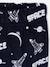 Velour Pyjamas with Printed Rocket for Boys navy blue 