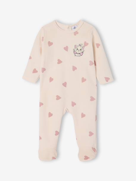 Pack of 2 Marie velvet sleepsuits soft lilac 
