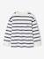 Striped Long-Sleeved T-Shirt for Boys bordeaux red+ecru+night blue 