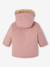 Parka + lightweight jacket 3-in-1 for babies old rose+olive 