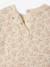 Two-fabric long-sleeved dress old rose 