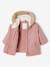 Parka + lightweight jacket 3-in-1 for babies old rose+olive 
