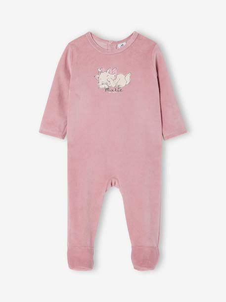 Pack of 2 Marie velvet sleepsuits soft lilac 