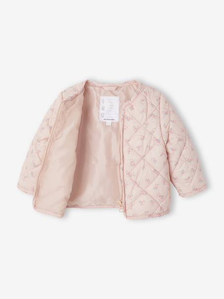 Parka + lightweight jacket 3-in-1 for babies old rose+olive 