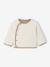 Sherpa Jumper with Front Button Fastening for Newborns ecru 
