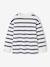 Striped Long-Sleeved T-Shirt for Boys bordeaux red+ecru+night blue 