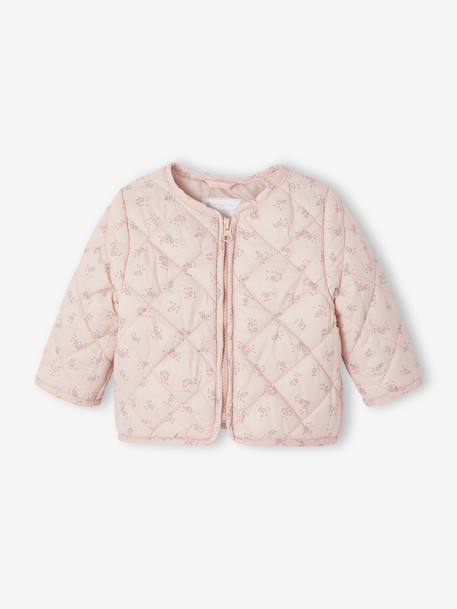 Parka + lightweight jacket 3-in-1 for babies old rose+olive 