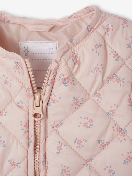 Parka + lightweight jacket 3-in-1 for babies old rose+olive 