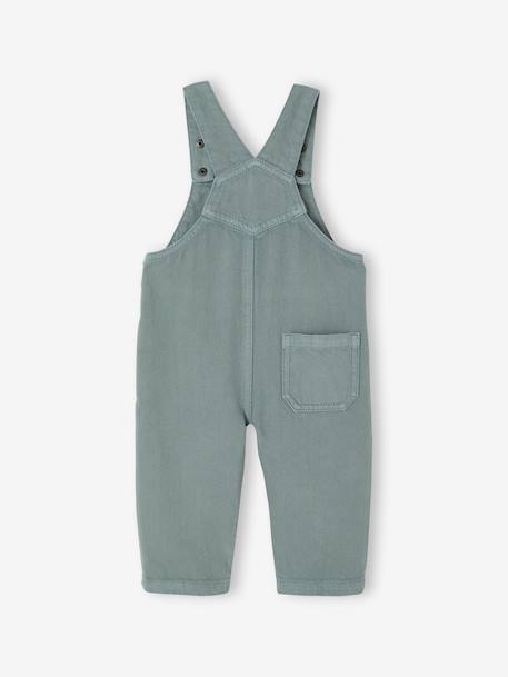 Dungarees in Pigment Dye Twill for Babies green 