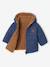 Reversible Hooded Lightweight Jacket for Girls navy blue 