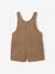 Short Corduroy Dungarees for Babies pecan nut 