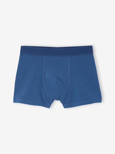 Pack of 5 Plain & Striped Boxer Shorts for Boys multicoloured 