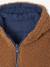 Reversible Hooded Lightweight Jacket for Girls navy blue 
