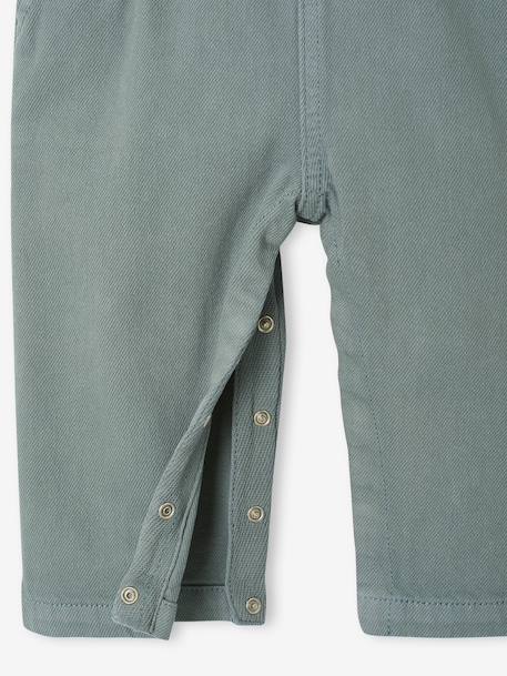Dungarees in Pigment Dye Twill for Babies green 