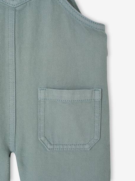 Dungarees in Pigment Dye Twill for Babies green 