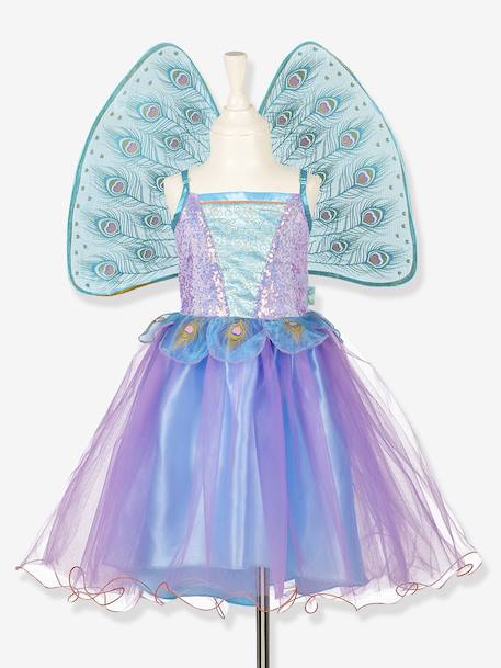 Tamara fancy dress: dress + SOUZA peacock wings blue 
