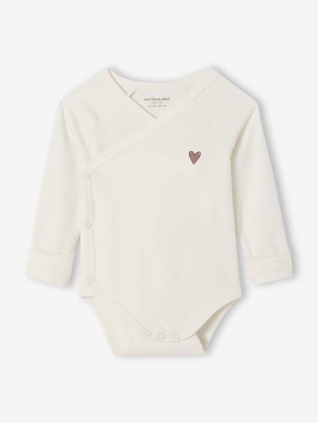 Pack of 3 Size-Adaptable Bodysuits for Babies rose 