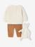 Baby sweatshirt + trouser + comforter set caramel 