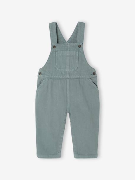 Dungarees in Pigment Dye Twill for Babies green 