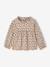Printed long-sleeved baby t-shirt taupe 