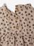 Printed long-sleeved baby t-shirt taupe 