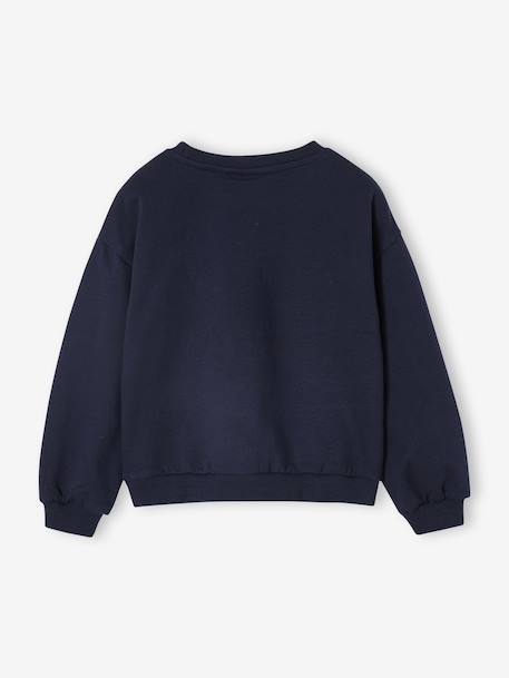 Girl's Disney LILO & STITCH Christmas sweatshirt navy blue 