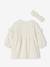 Set for Newborns: Dress + Headband with Heart Prints ecru 