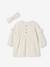 Set for Newborns: Dress + Headband with Heart Prints ecru 