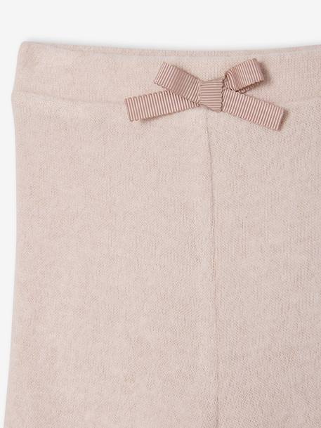 Knitted Trousers for Newborns mauve 