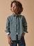 Boy's CYRILLUS brushed cotton shirt blue 