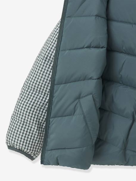 Reversible Lightweight Jacket for Girls, CYRILLUS green 
