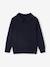 Plain Polo-Neck Jumper night blue 