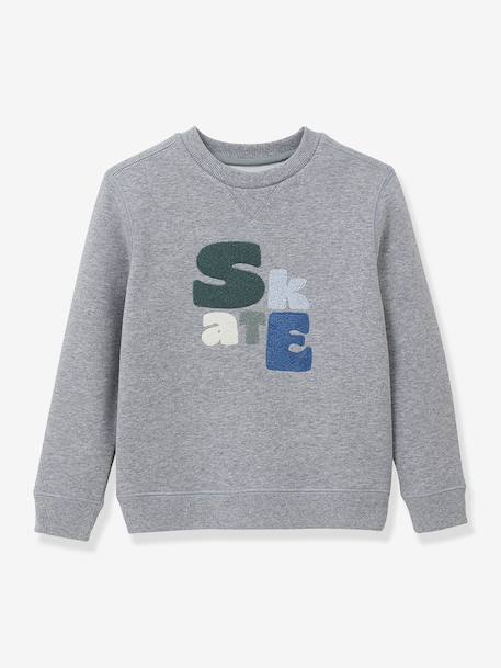 Boys' CYRILLUS Skate sweatshirt grey 