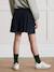 Girl's knitted pleated skirt CYRILLUS navy blue 