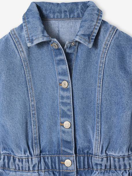 Denim Dress for Girls medium blue 