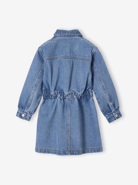 Denim Dress for Girls medium blue 