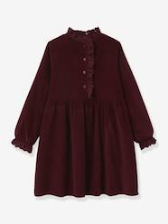 Girls-Dresses-CYRILLUS velvet robe 
