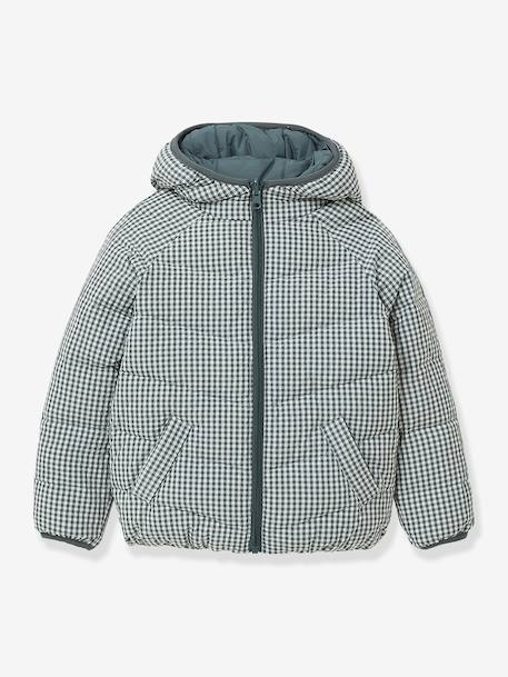 Reversible Lightweight Jacket for Girls, CYRILLUS green 