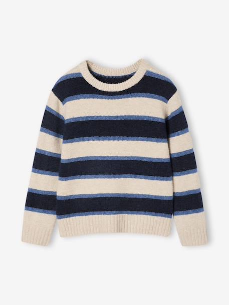 Fluffy Jumper for Boys marl white 