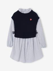 -2-in-1-Effect Shirt Dress