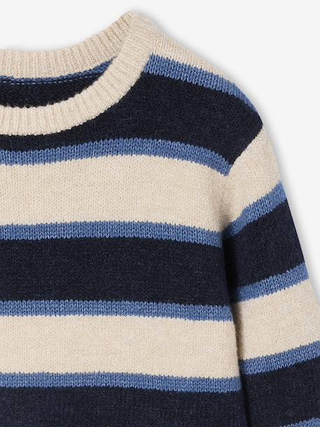 Fluffy Jumper for Boys marl white 