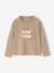 New York Long Sleeve T-Shirt with Fluorescent Touches, for Girls sandy beige 