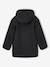 Woollen Duffle Coat with Sherpa Lining for Boys marl grey+navy blue 