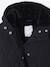 Long Lightweight Jacket with Hood & Faux Fur Lining, for Girls black+khaki 